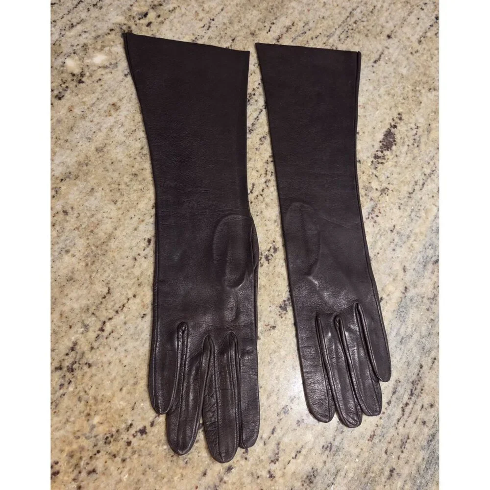 New! Vintage Women's Size S Brown Soft Leather Formal 14